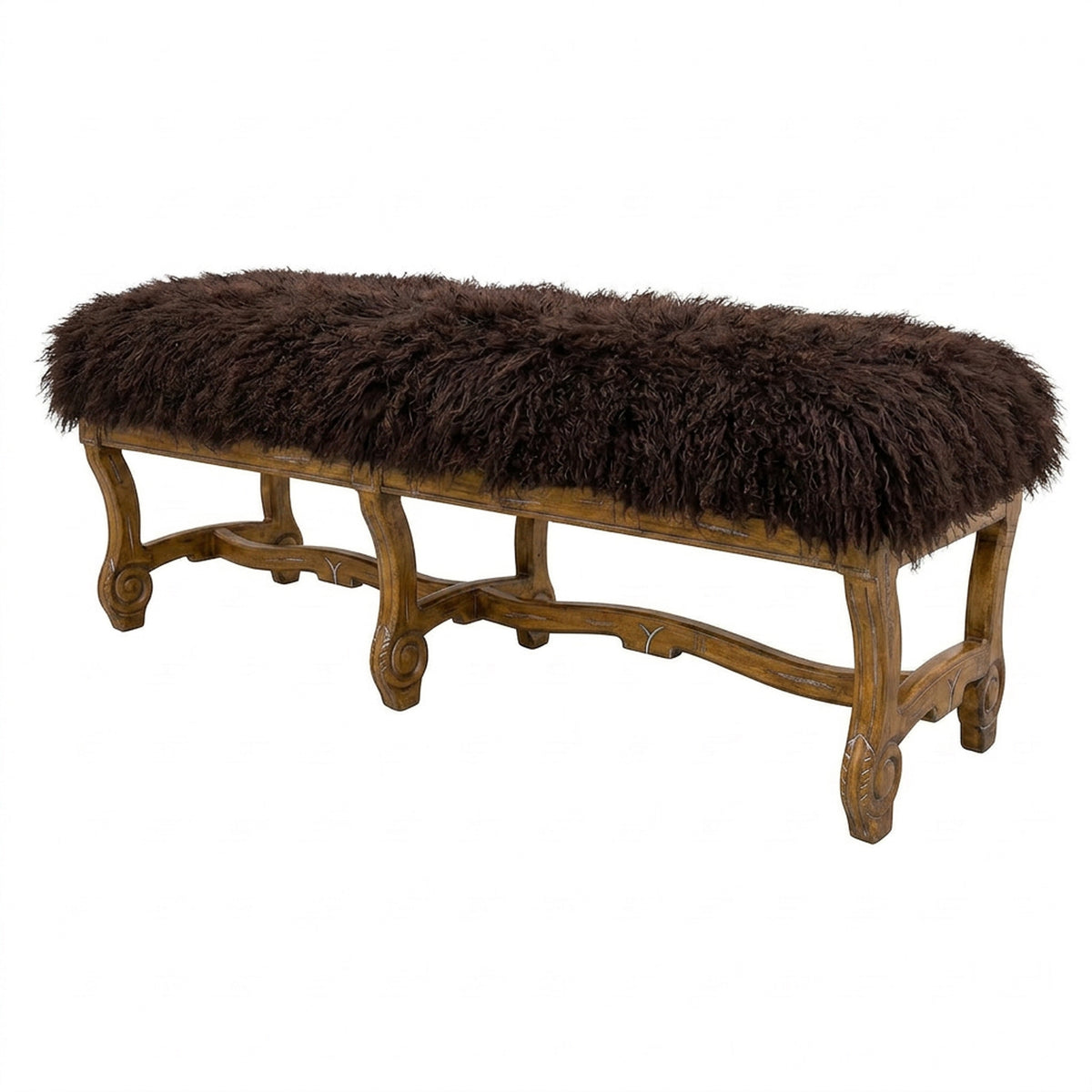 Hyde Park Tibetan Bench - Chocolate