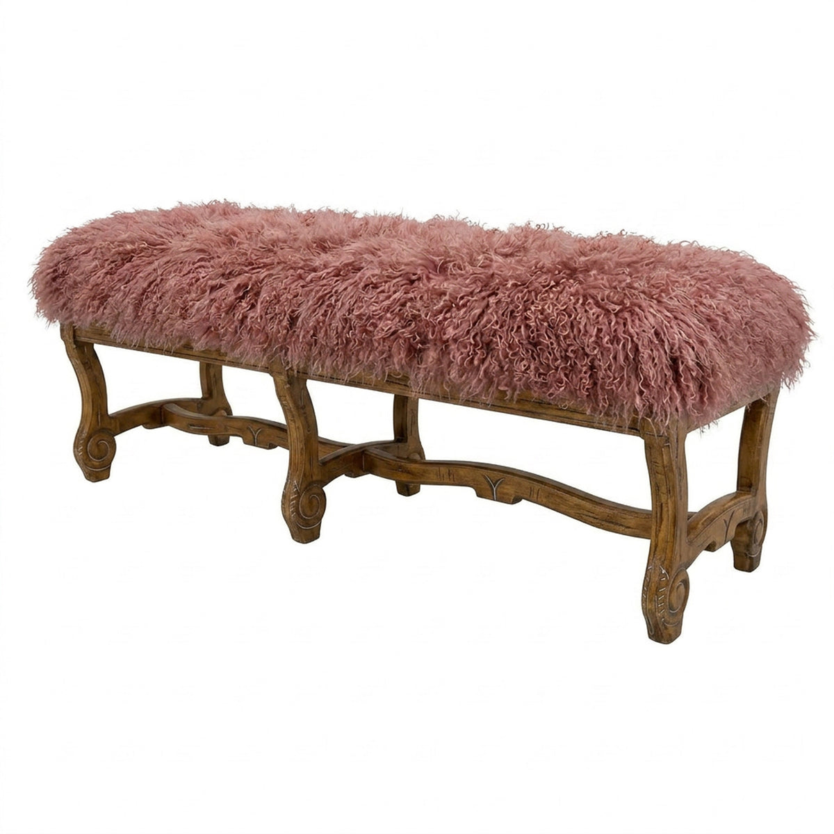 Hyde Park Tibetan Bench - Dusty Rose