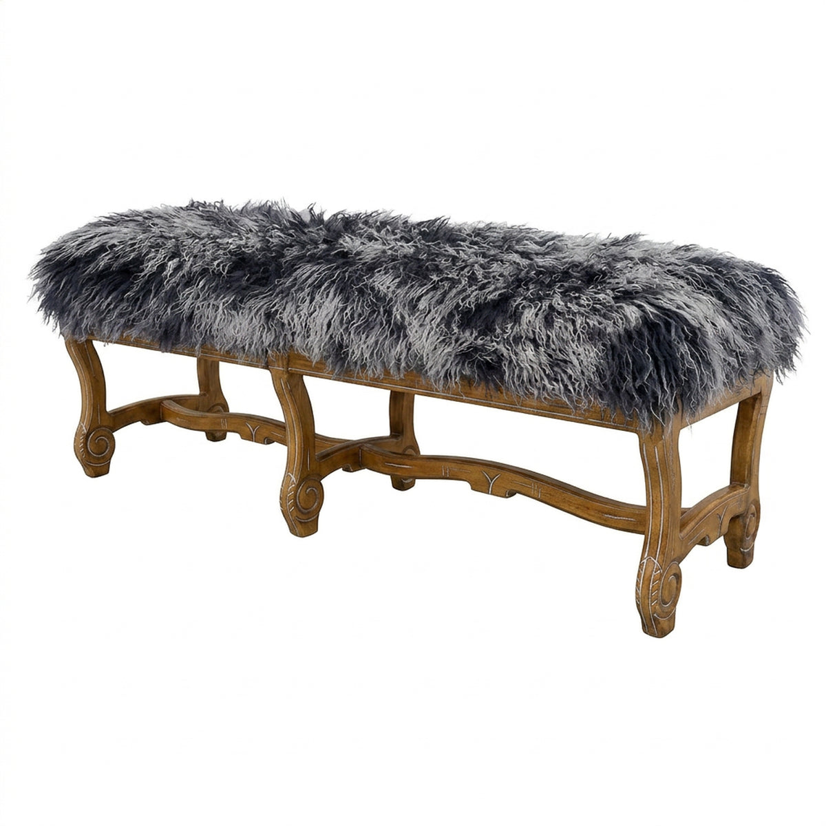 Hyde Park Tibetan Bench - Grey Tip