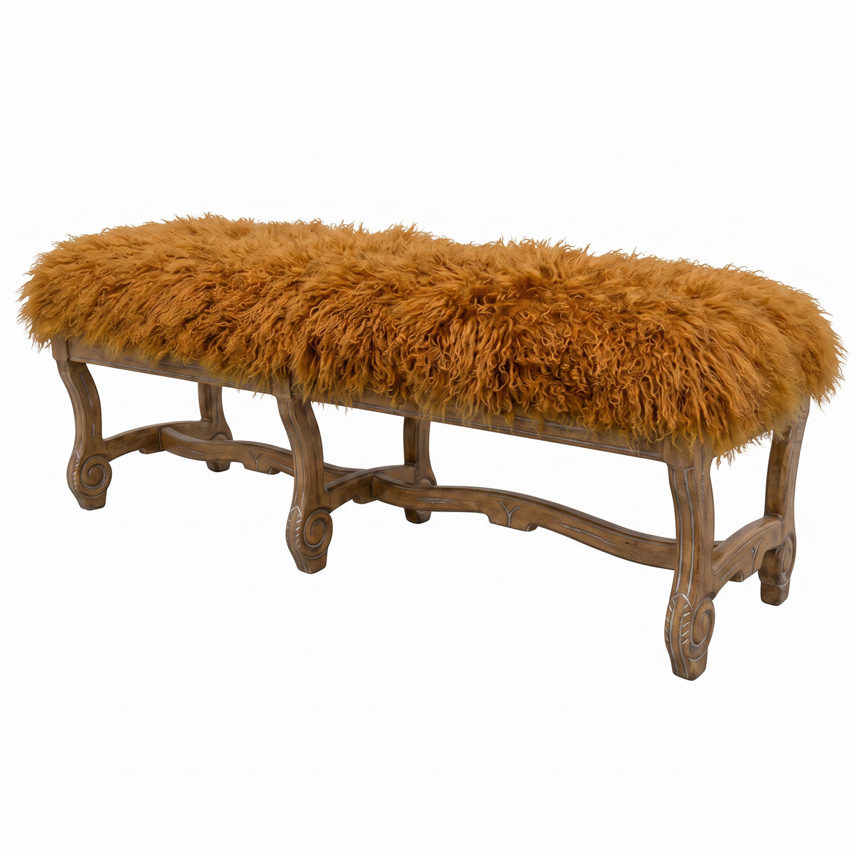 Hyde Park Tibetan Bench - Mustard
