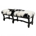 Hyde Park Tibetan Bench - Natural Black & White