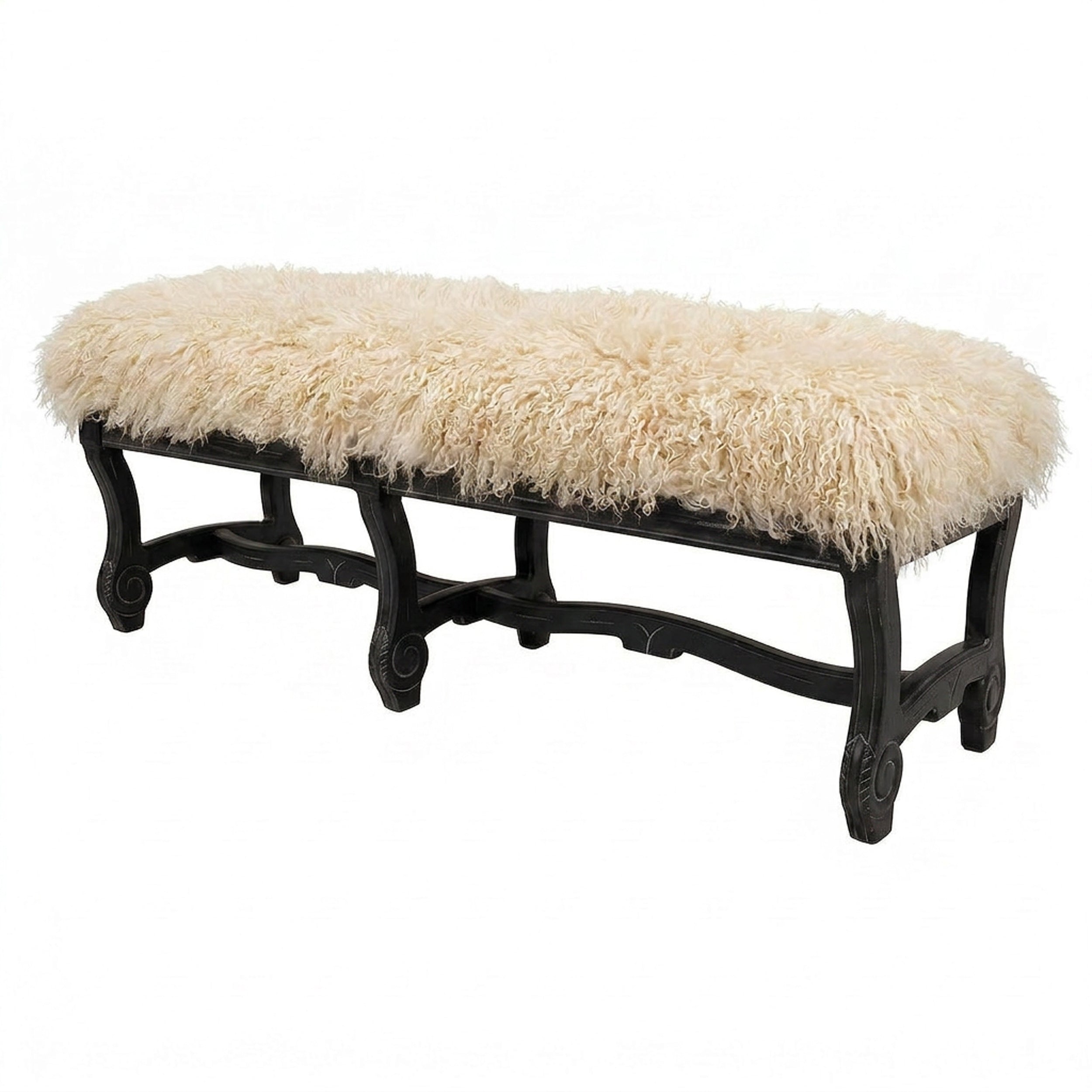 Hyde Park Tibetan Bench - Off White
