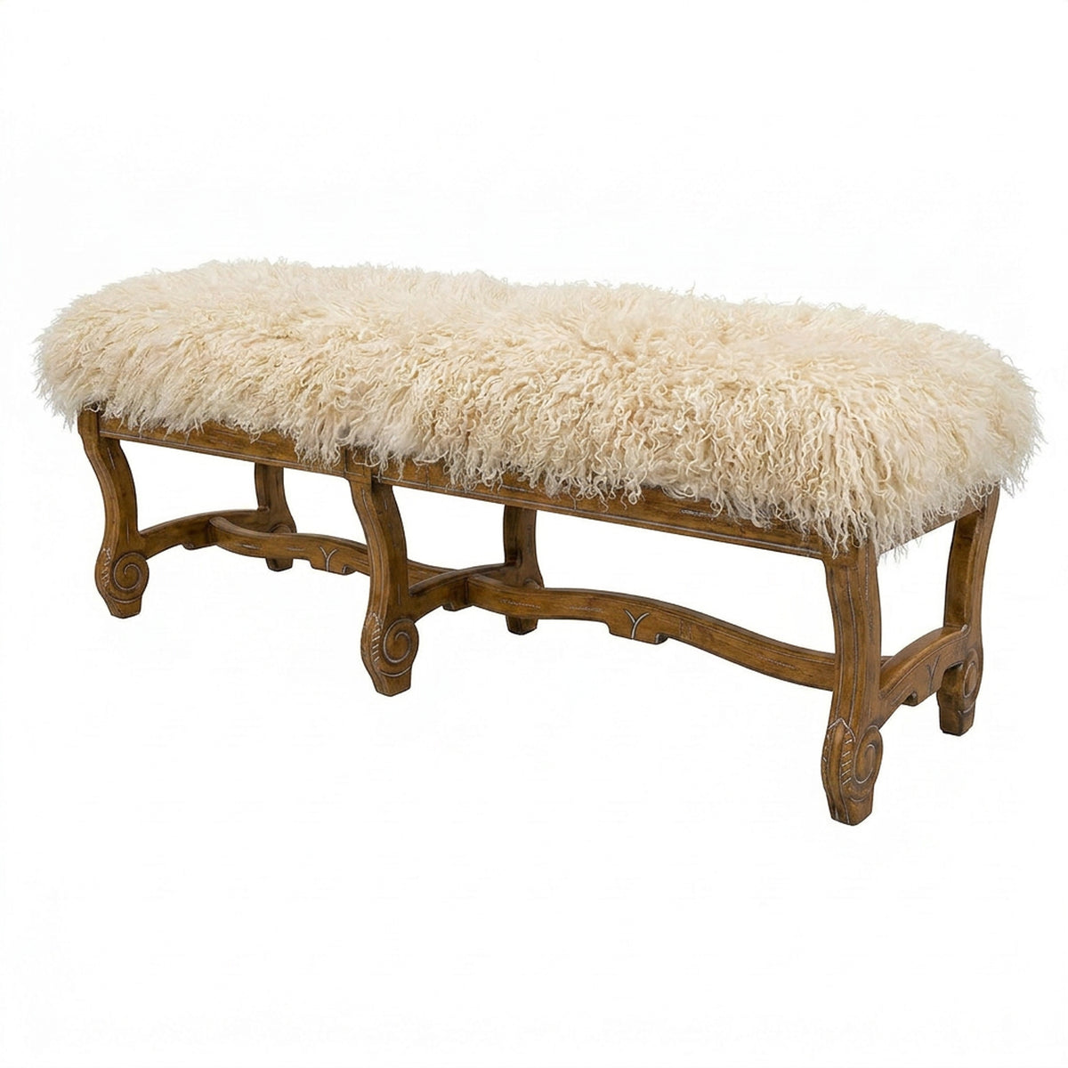 Hyde Park Tibetan Bench - Off White