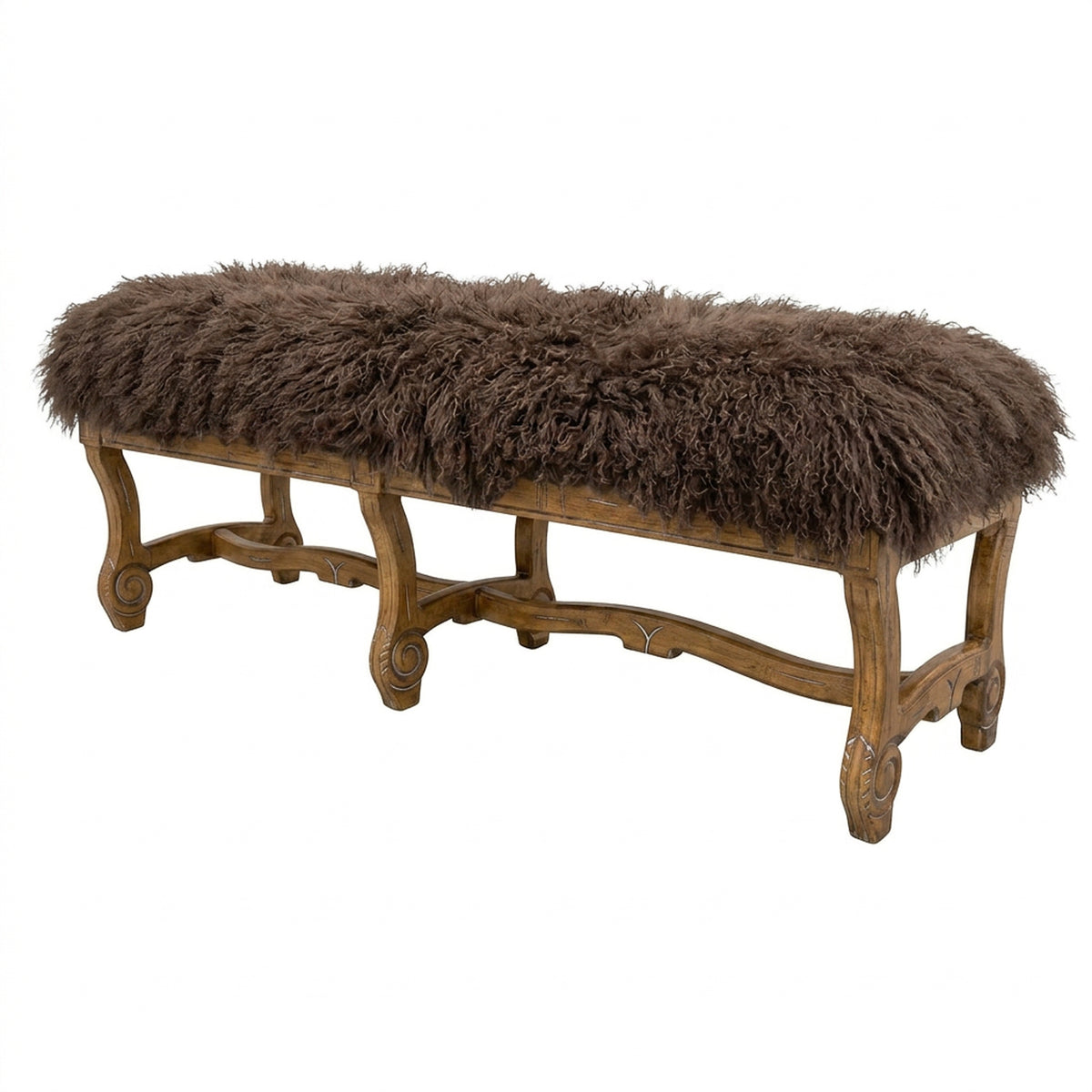 Hyde Park Tibetan Bench - Pewter