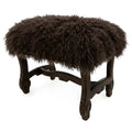 Hyde Park Tibetan Sheep Ottoman - Chocolate Ottomans