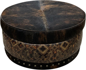 Del Rio Storage Ottoman - 36" Round