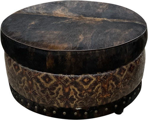 Del Rio Round Storage Ottoman