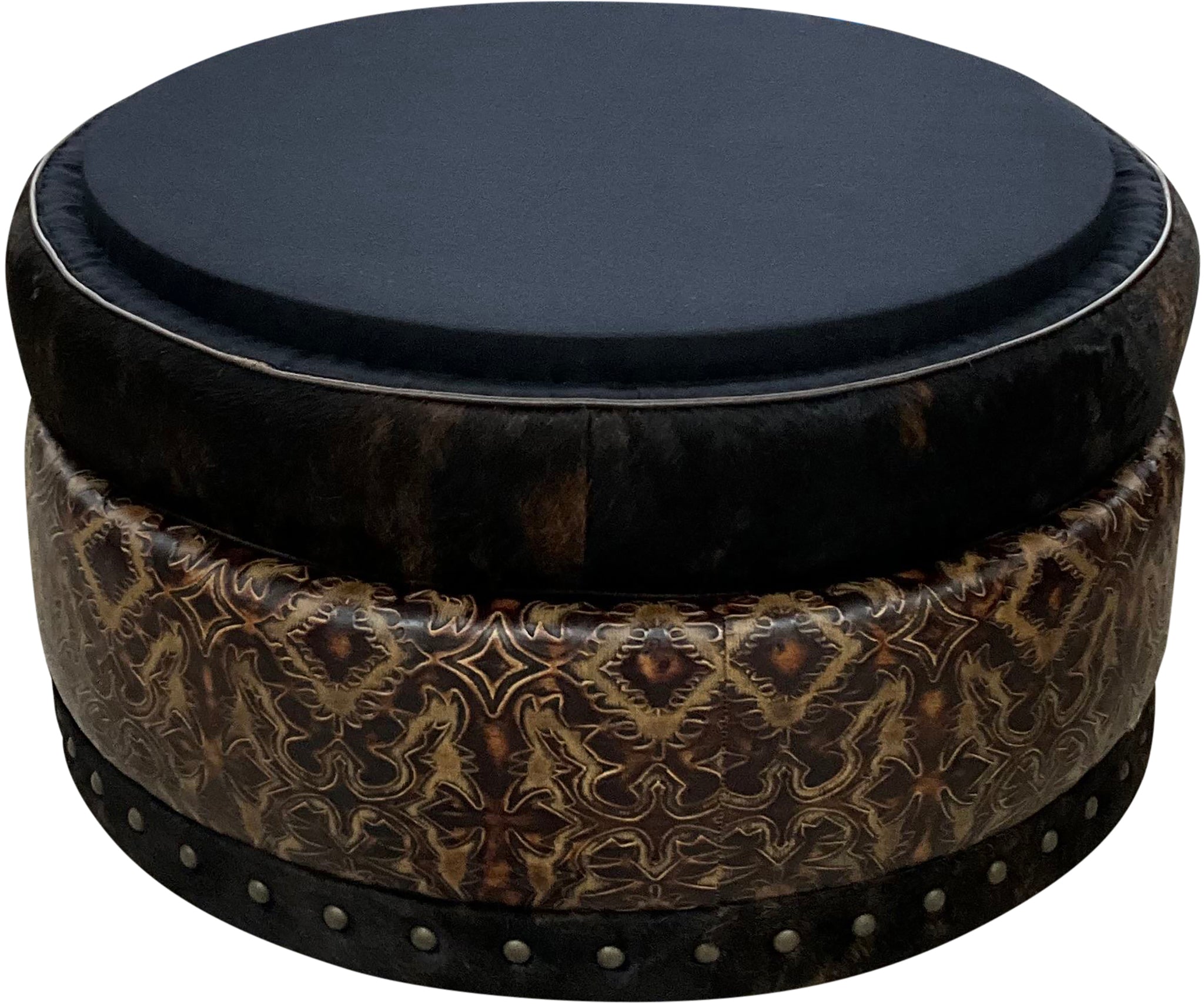 Del Rio Storage Ottoman - 36" Round