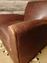 Load image into Gallery viewer, Chaps Contemporary Western Modern Farmhouse Leather Swivel Chair