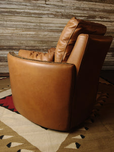 Del Rio Western Leather Snug Swivel Recliner