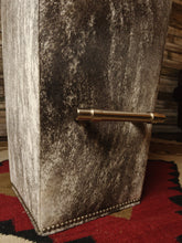 Load image into Gallery viewer, Keystone Contemporary Western Leather Cowhide With Metal Kick Stand Barstool