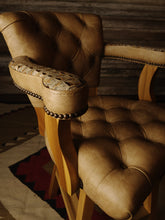 Load image into Gallery viewer, Bayou Western Leather Tufted Barstool