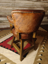 Load image into Gallery viewer, Maverick II Western Leather Cowhide Tufted Barstool