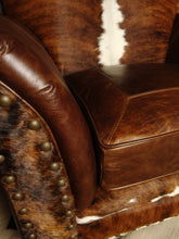 Load image into Gallery viewer, Maverick Western Leather Cowhide Club Chair