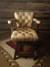 Load image into Gallery viewer, Powder River Western Leather Tufted Barstool