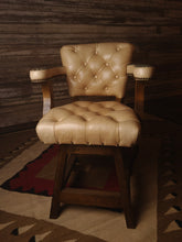 Load image into Gallery viewer, Powder River Western Leather Tufted Barstool