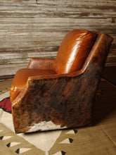 Load image into Gallery viewer, Bonham Cowhide Swivel Glider