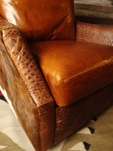 Load image into Gallery viewer, Bonham Cowhide Swivel Glider