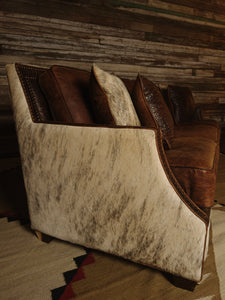 Adrian Hacienda Contemporary Western Cowhide Leather Sofa