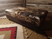 Load image into Gallery viewer, Mesa Cowhide Western Ottoman 60 x 36 Large Rectange