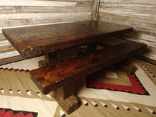 Load image into Gallery viewer, Custom Sized Knotty Alder Western Farmhouse Dining Bench