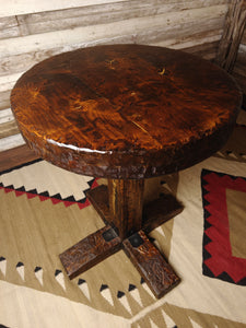 Custom Knotty Alder Western Farmhouse Pub Table 