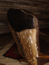 Load image into Gallery viewer, Huntsman Axis Deer Hide Western Leather Office Chair