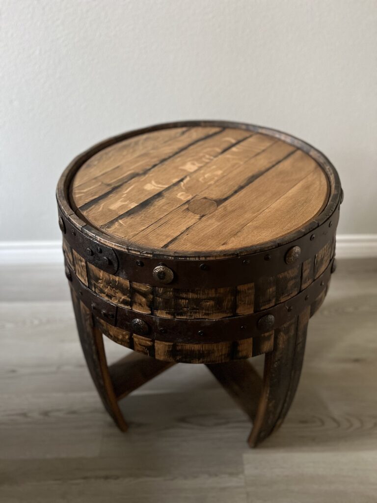 Tequila Barrel Table