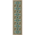 Image of an area rug, Indigo - Turquoise