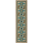 Image of an area rug, Indigo - Turquoise