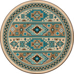 Image of an area rug, Indigo - Turquoise