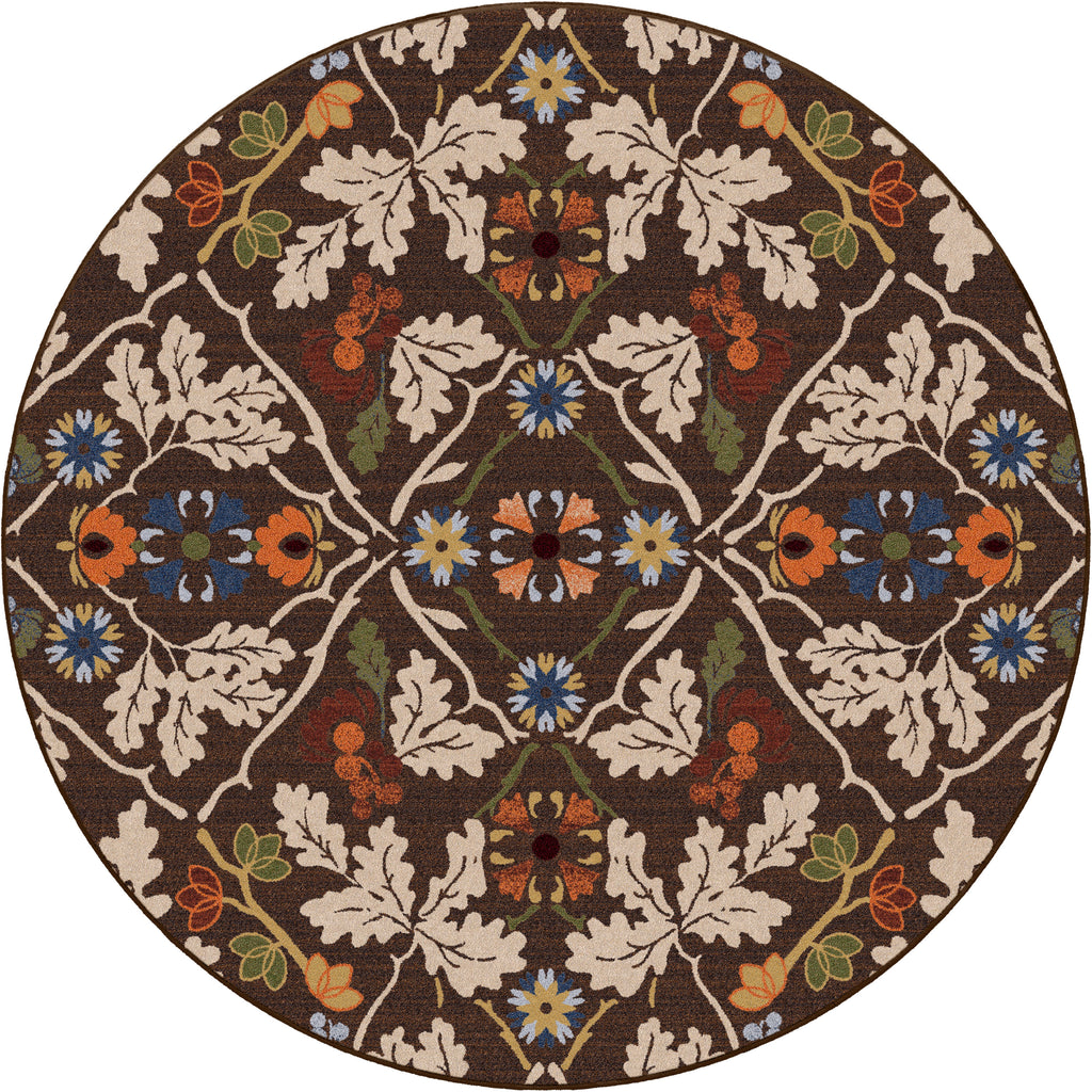 Image of an area rug, Infinity Oak - Brown