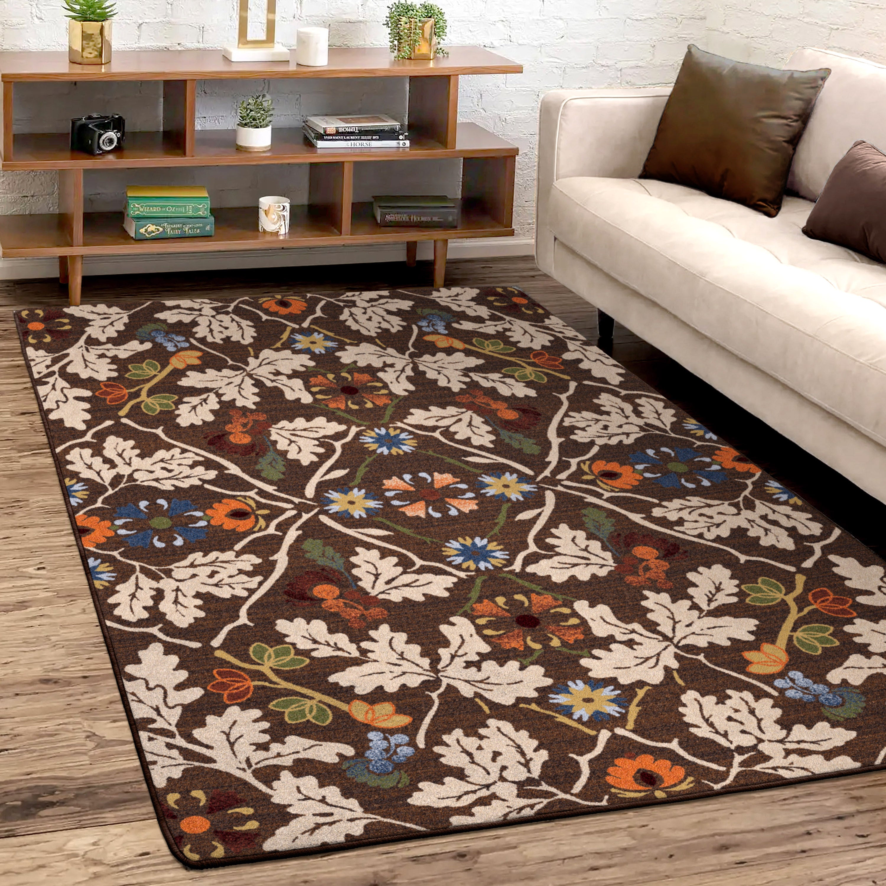Image of an area rug, Infinity Oak - Brown