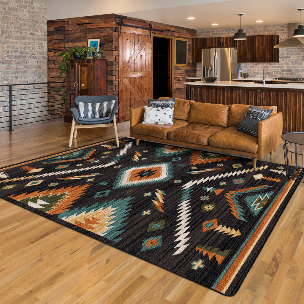 Image of an area rug, Interlaced Horizon - Gem