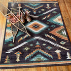 Image of an area rug, Interlaced Horizon - Gem
