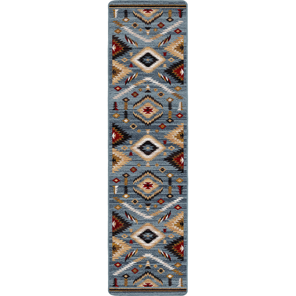 Image of an area rug, Interlaced Horizon - Gray Stone