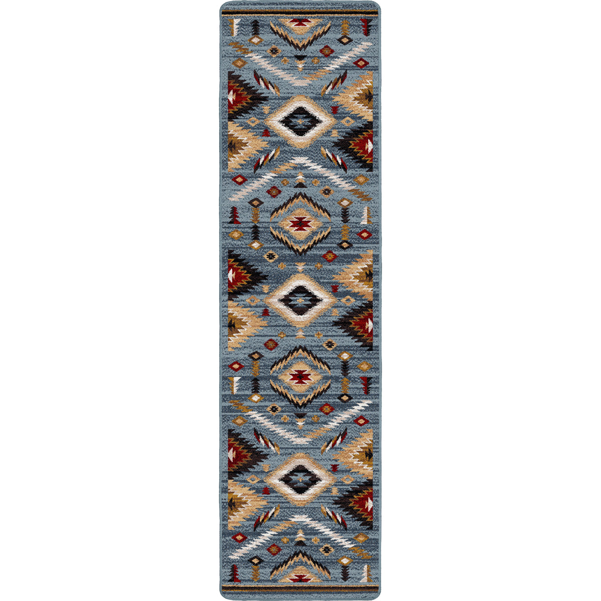 Image of an area rug, Interlaced Horizon - Gray Stone
