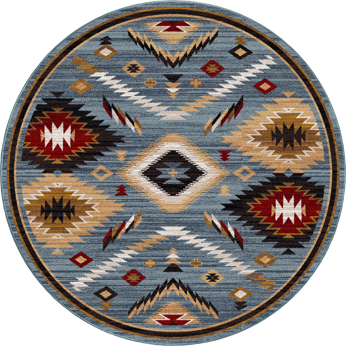 Image of an area rug, Interlaced Horizon - Gray Stone