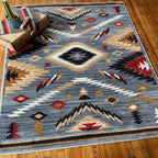 Image of an area rug, Interlaced Horizon - Gray Stone