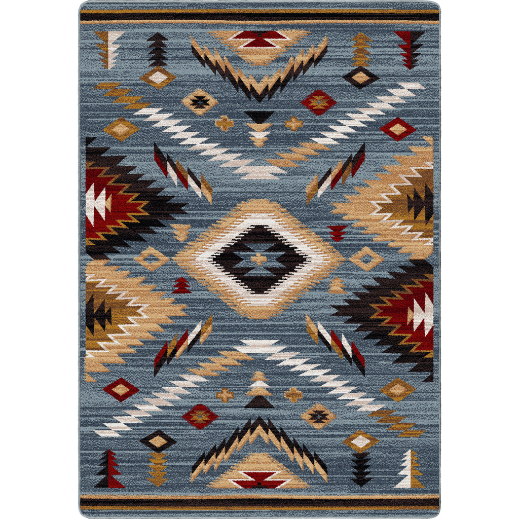 Image of an area rug, Interlaced Horizon - Gray Stone