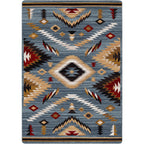 Image of an area rug, Interlaced Horizon - Gray Stone