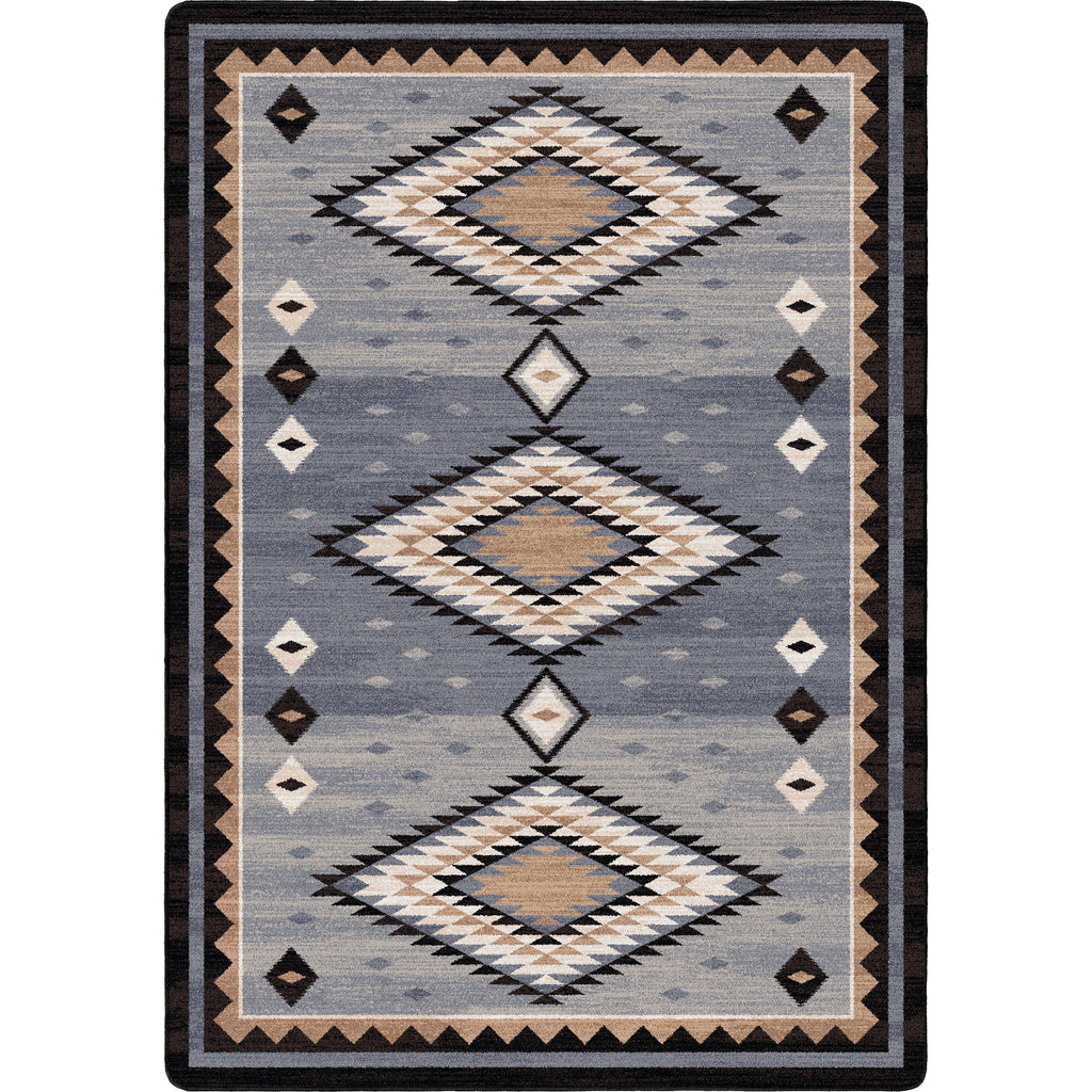 Image of an area rug, Interlaced Horizon - Gray Stone