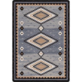 Image of an area rug, Interlaced Horizon - Gray Stone