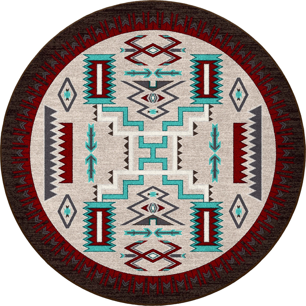 Image of an area rug, Prairie Wind - Turquoise