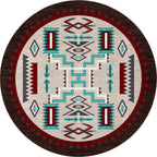 Image of an area rug, Prairie Wind - Turquoise