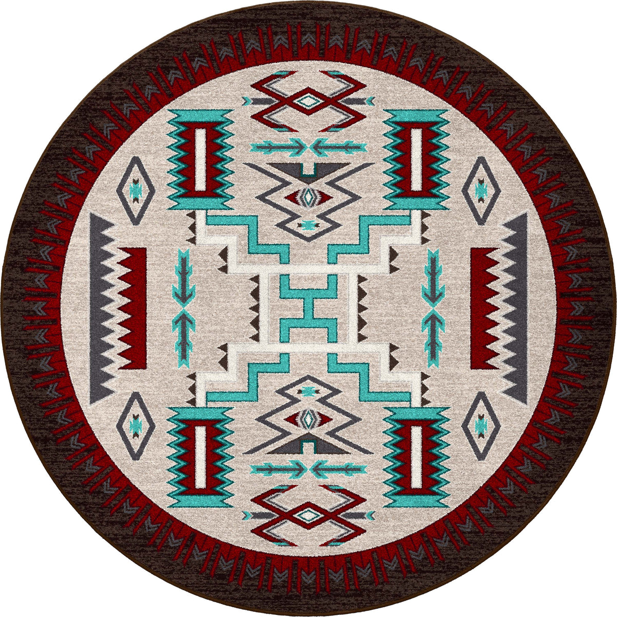 Image of an area rug, Prairie Wind - Turquoise
