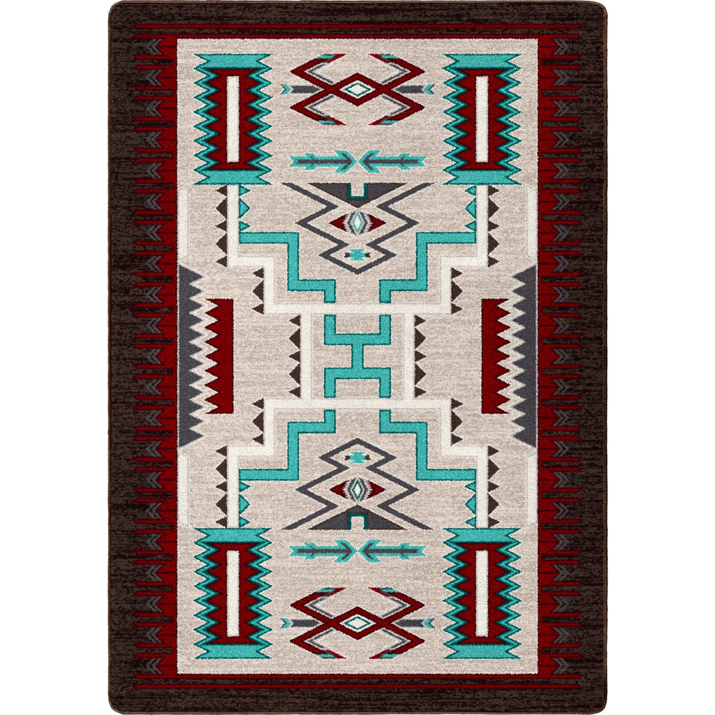 Image of an area rug, Prairie Wind - Turquoise