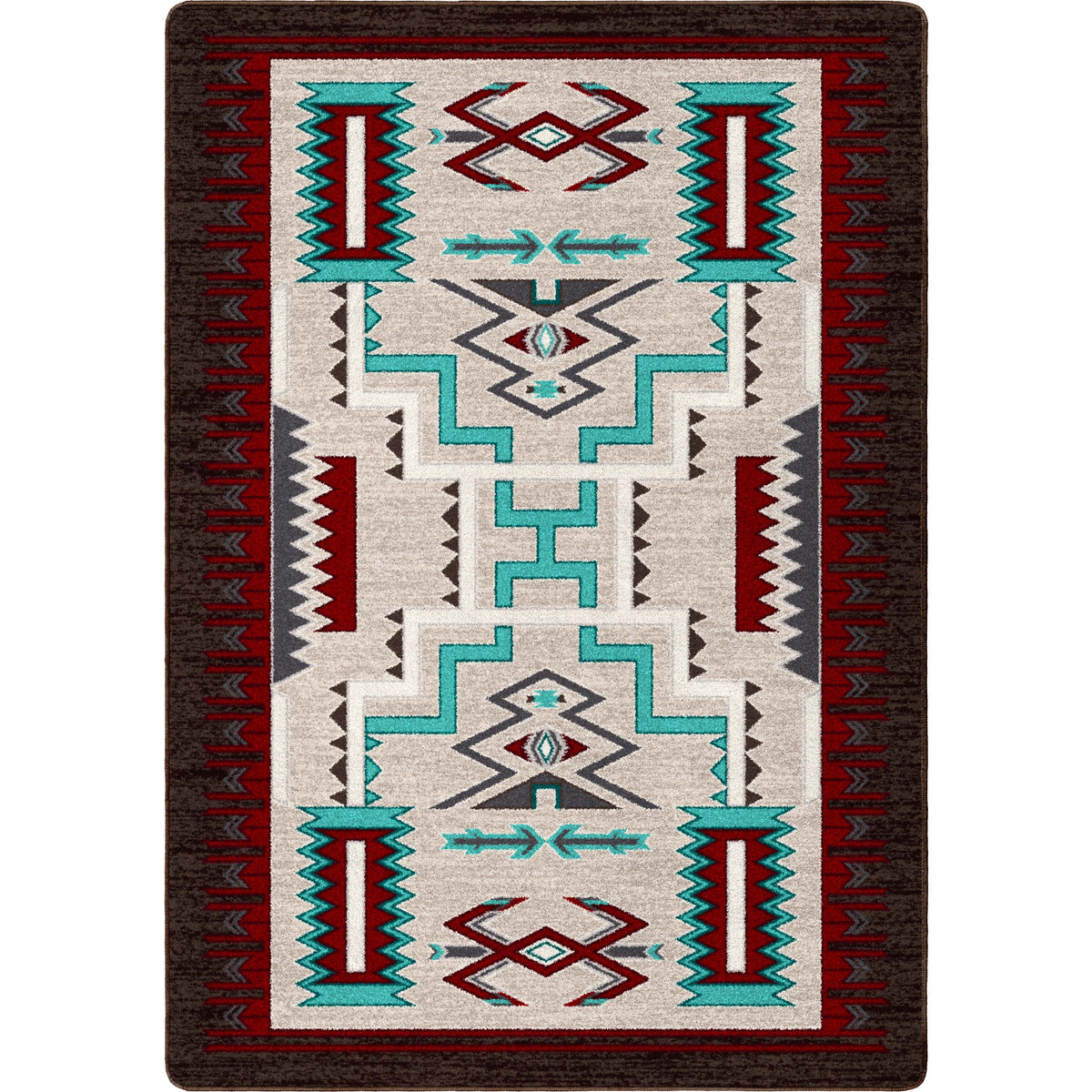 Image of an area rug, Prairie Wind - Turquoise