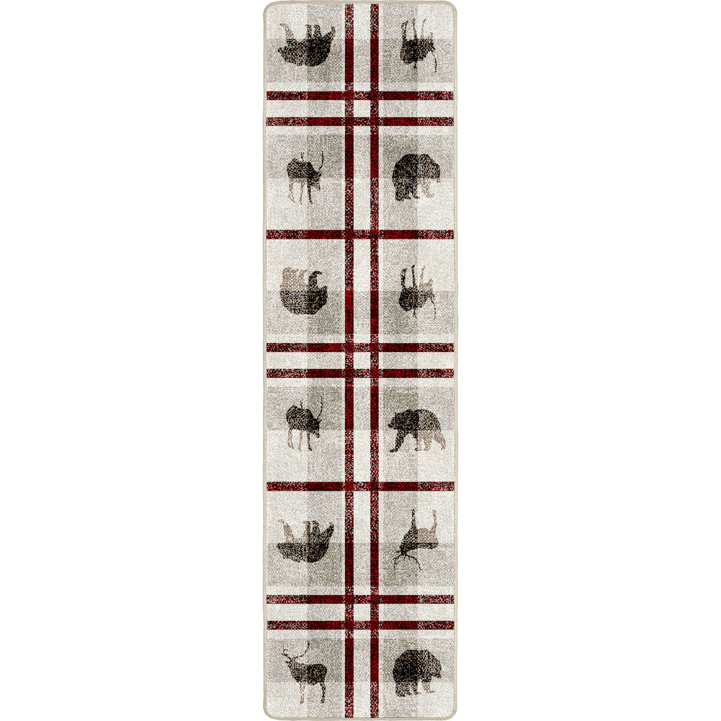 Image of an area rug, Rio Vista - Red Stripe