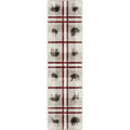 Image of an area rug, Rio Vista - Red Stripe